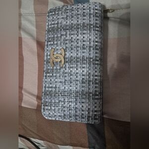 Gray Textured Womans  Wallet